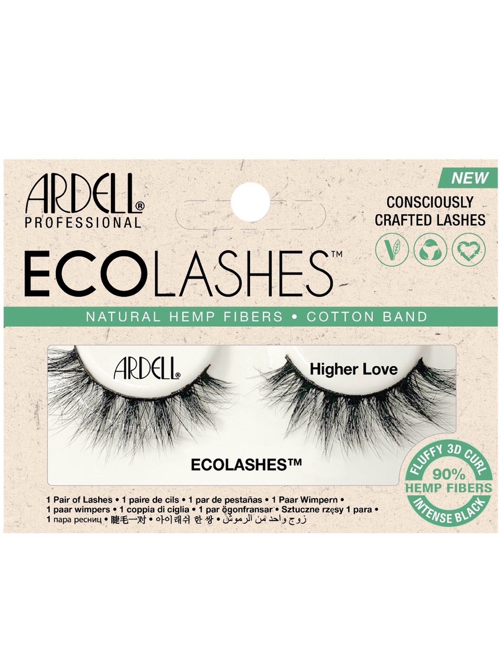 💞 New Ardell Eco Lashes Higher Love Faux Lash Pair in Intense Black